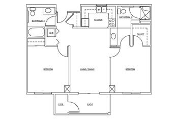 Floorplan of Garden Plaza at Lawrenceville, Assisted Living, Nursing Home, Independent Living, CCRC, Lawrenceville, GA 2