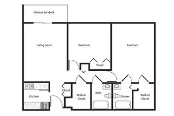 Floorplan of Heatherwood Retirement, Assisted Living, Nursing Home, Independent Living, CCRC, Honey Brook, PA 2