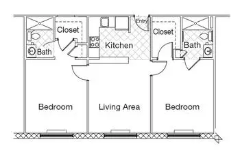Floorplan of Westside Garden Plaza, Assisted Living, Nursing Home, Independent Living, CCRC, Indianapolis, IN 2