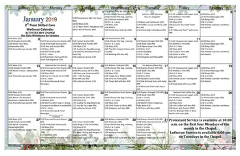 Activity Calendar of Cerenity Senior Care Marian of Saint Paul, Assisted Living, Nursing Home, Independent Living, CCRC, St Paul, MN 2