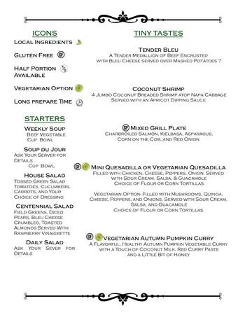 Dining menu of Holly Creek, Assisted Living, Nursing Home, Independent Living, CCRC, Centennial, CO 1