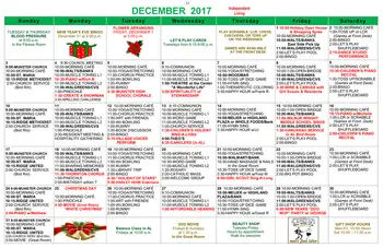 Activity Calendar of Hartsfield Village, Assisted Living, Nursing Home, Independent Living, CCRC, Munster, IN 3