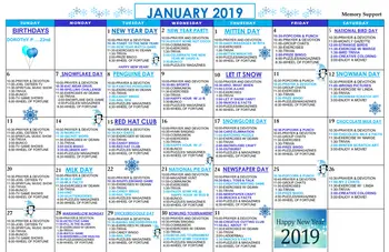 Activity Calendar of Hartsfield Village, Assisted Living, Nursing Home, Independent Living, CCRC, Munster, IN 6
