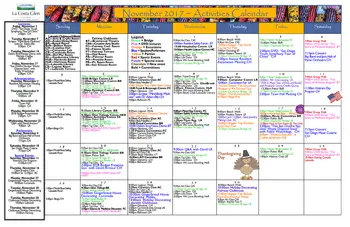 Activity Calendar of La Costa Glen, Assisted Living, Nursing Home, Independent Living, CCRC, Carlsbad, CA 1