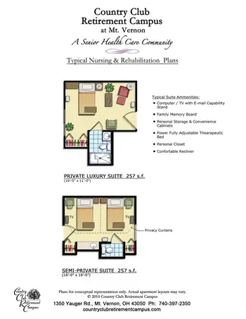 Floorplan of Country Club Retirement Campus Mt. Vernon, Assisted Living, Nursing Home, Independent Living, CCRC, Mount Vernon, OH 3