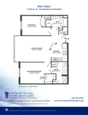 Floorplan of Covenant Living of the Great Lakes, Assisted Living, Nursing Home, Independent Living, CCRC, Grand Rapids, MI 2