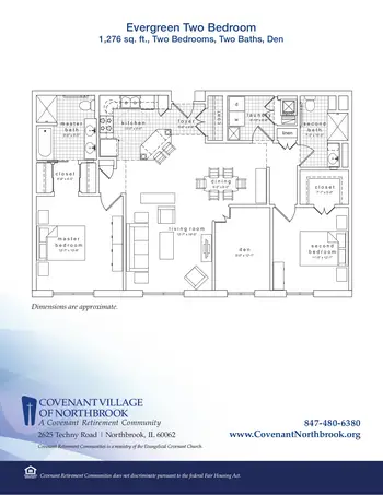 Floorplan of Covenant Living of Northbrook, Assisted Living, Nursing Home, Independent Living, CCRC, Northbrook, IL 7