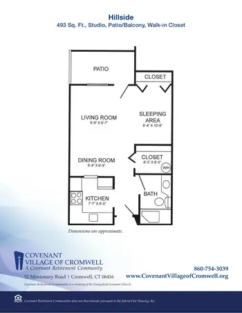 Floorplan of Covenant Living of Cromwell, Assisted Living, Nursing Home, Independent Living, CCRC, Cromwell, CT 6
