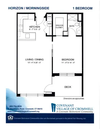 Floorplan of Covenant Living of Cromwell, Assisted Living, Nursing Home, Independent Living, CCRC, Cromwell, CT 16