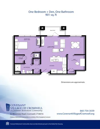 Floorplan of Covenant Living of Cromwell, Assisted Living, Nursing Home, Independent Living, CCRC, Cromwell, CT 17