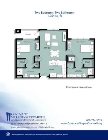 Floorplan of Covenant Living of Cromwell, Assisted Living, Nursing Home, Independent Living, CCRC, Cromwell, CT 19