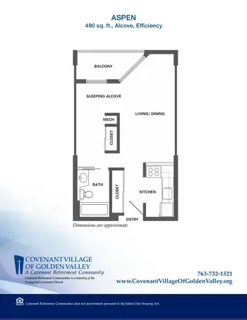 Floorplan of Covenant Living of Golden Valley, Assisted Living, Nursing Home, Independent Living, CCRC, Golden Valley, MN 1