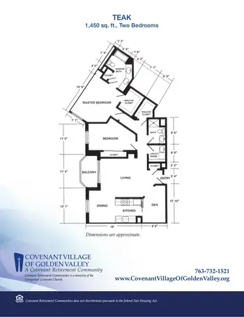 Floorplan of Covenant Living of Golden Valley, Assisted Living, Nursing Home, Independent Living, CCRC, Golden Valley, MN 9