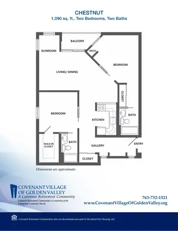 Floorplan of Covenant Living of Golden Valley, Assisted Living, Nursing Home, Independent Living, CCRC, Golden Valley, MN 11
