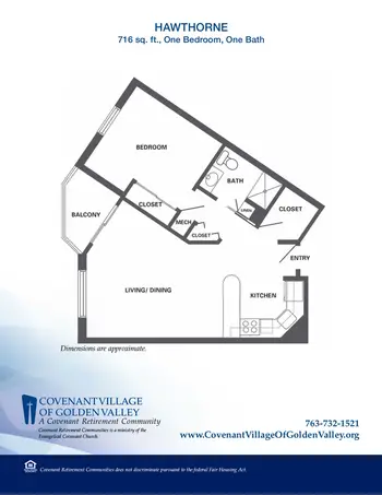 Floorplan of Covenant Living of Golden Valley, Assisted Living, Nursing Home, Independent Living, CCRC, Golden Valley, MN 15
