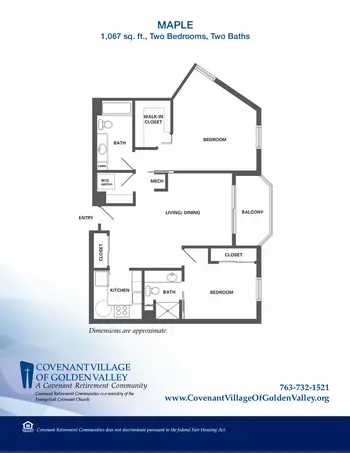 Floorplan of Covenant Living of Golden Valley, Assisted Living, Nursing Home, Independent Living, CCRC, Golden Valley, MN 17