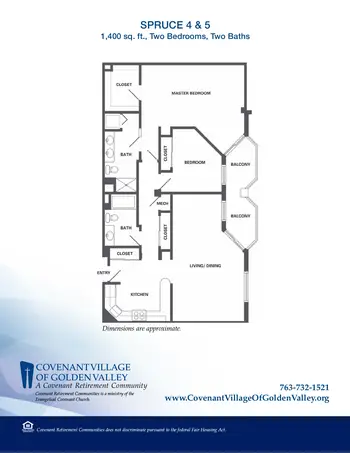 Floorplan of Covenant Living of Golden Valley, Assisted Living, Nursing Home, Independent Living, CCRC, Golden Valley, MN 20
