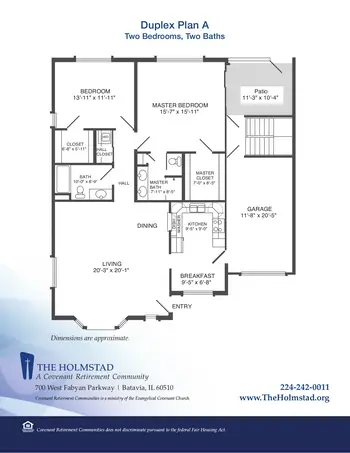 Floorplan of Covenant Living at the Holmstad, Assisted Living, Nursing Home, Independent Living, CCRC, Batavia, IL 7