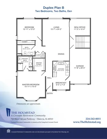 Floorplan of Covenant Living at the Holmstad, Assisted Living, Nursing Home, Independent Living, CCRC, Batavia, IL 8