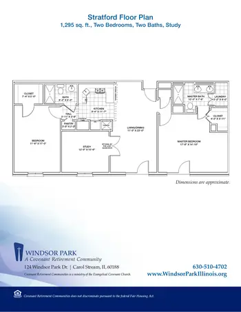 Floorplan of Covenant Living at Windsor Park, Assisted Living, Nursing Home, Independent Living, CCRC, Carol Stream, IL 10