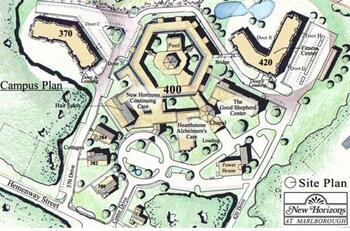 Campus Map of New Horizons at Marlborough, Assisted Living, Nursing Home, Independent Living, CCRC, Marlborough, MA 3