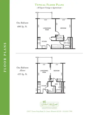 Floorplan of Garden Villas South, Assisted Living, Nursing Home, Independent Living, CCRC, St Louis, MO 5