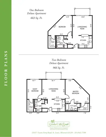 Floorplan of Garden Villas South, Assisted Living, Nursing Home, Independent Living, CCRC, St Louis, MO 6