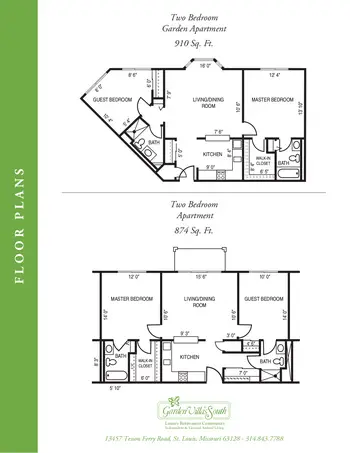 Floorplan of Garden Villas South, Assisted Living, Nursing Home, Independent Living, CCRC, St Louis, MO 7