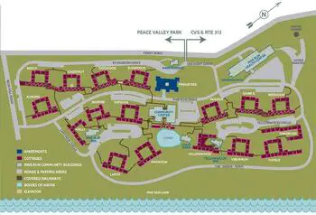 Campus Map of Pine Run, Assisted Living, Nursing Home, Independent Living, CCRC, Doylestown, PA 2