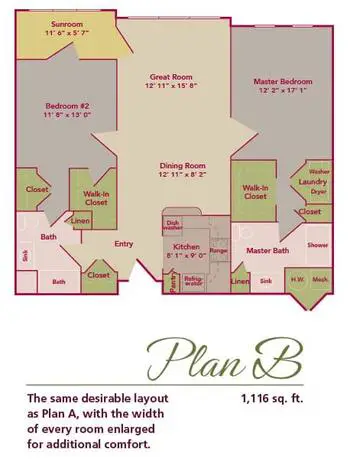 Floorplan of Pine Run, Assisted Living, Nursing Home, Independent Living, CCRC, Doylestown, PA 4