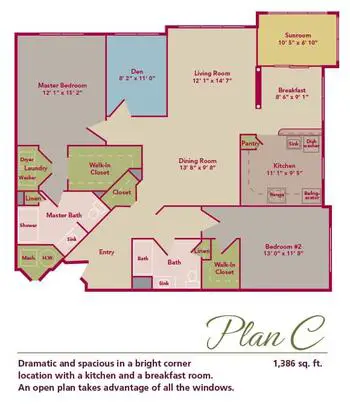 Floorplan of Pine Run, Assisted Living, Nursing Home, Independent Living, CCRC, Doylestown, PA 5