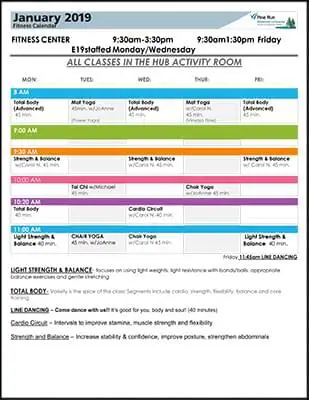 Activity Calendar of Pine Run, Assisted Living, Nursing Home, Independent Living, CCRC, Doylestown, PA 3