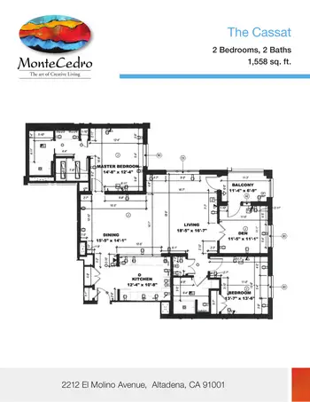 Floorplan of MonteCedro, Assisted Living, Nursing Home, Independent Living, CCRC, Altadena, CA 3