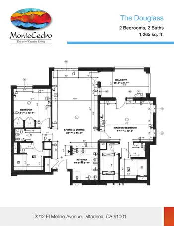 Floorplan of MonteCedro, Assisted Living, Nursing Home, Independent Living, CCRC, Altadena, CA 4