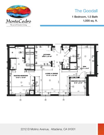 Floorplan of MonteCedro, Assisted Living, Nursing Home, Independent Living, CCRC, Altadena, CA 5