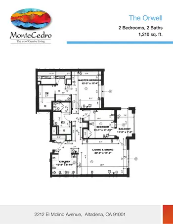 Floorplan of MonteCedro, Assisted Living, Nursing Home, Independent Living, CCRC, Altadena, CA 10