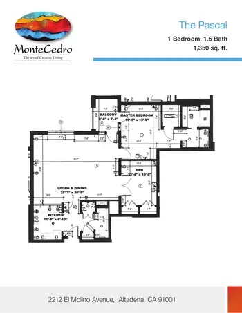 Floorplan of MonteCedro, Assisted Living, Nursing Home, Independent Living, CCRC, Altadena, CA 11
