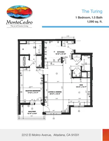 Floorplan of MonteCedro, Assisted Living, Nursing Home, Independent Living, CCRC, Altadena, CA 14