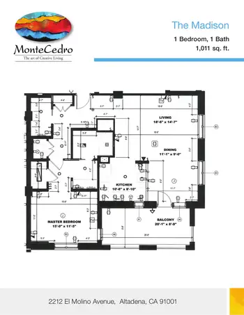 Floorplan of MonteCedro, Assisted Living, Nursing Home, Independent Living, CCRC, Altadena, CA 19