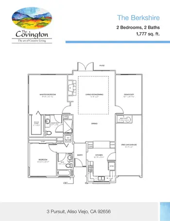 Floorplan of The Covington, Assisted Living, Nursing Home, Independent Living, CCRC, Aliso Viejo, CA 6