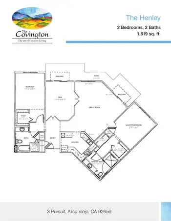 Floorplan of The Covington, Assisted Living, Nursing Home, Independent Living, CCRC, Aliso Viejo, CA 14