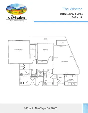 Floorplan of The Covington, Assisted Living, Nursing Home, Independent Living, CCRC, Aliso Viejo, CA 18