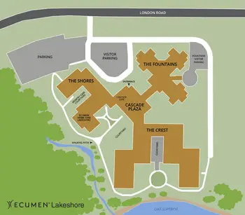 Campus Map of Ecumen Lakeshore, Assisted Living, Nursing Home, Independent Living, CCRC, Duluth, MN 1