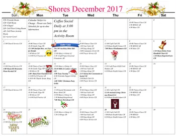 Activity Calendar of Ecumen Lakeshore, Assisted Living, Nursing Home, Independent Living, CCRC, Duluth, MN 5