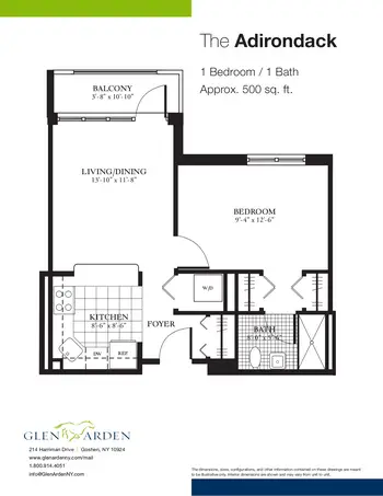Floorplan of Glen Arden, Assisted Living, Nursing Home, Independent Living, CCRC, Goshen, NY 13