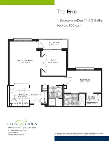 Floorplan of Glen Arden, Assisted Living, Nursing Home, Independent Living, CCRC, Goshen, NY 15
