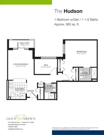 Floorplan of Glen Arden, Assisted Living, Nursing Home, Independent Living, CCRC, Goshen, NY 16