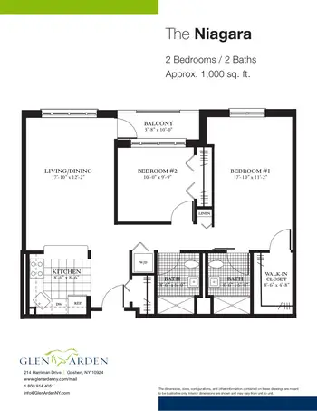 Floorplan of Glen Arden, Assisted Living, Nursing Home, Independent Living, CCRC, Goshen, NY 17
