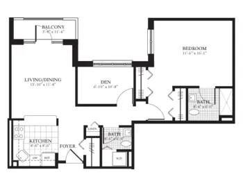 Floorplan of Glen Arden, Assisted Living, Nursing Home, Independent Living, CCRC, Goshen, NY 20