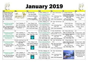Activity Calendar of Glen Arden, Assisted Living, Nursing Home, Independent Living, CCRC, Goshen, NY 2
